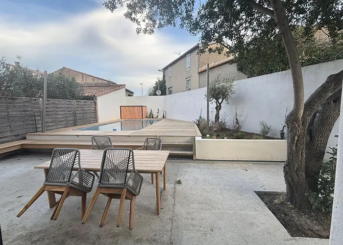 Maison Nomade Piscine Privee, Parking Et Clim Casa de Férias
